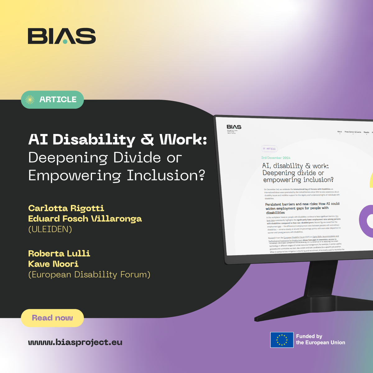 AI, disability & work: Deepening divide or empowering inclusion?